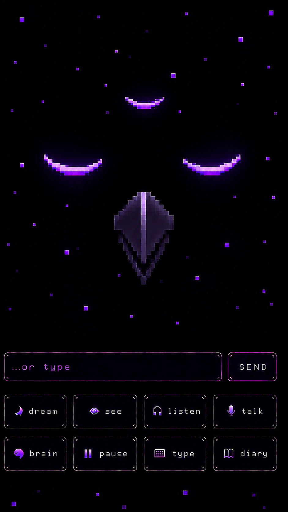 CrowBot resting in the dormant companion state